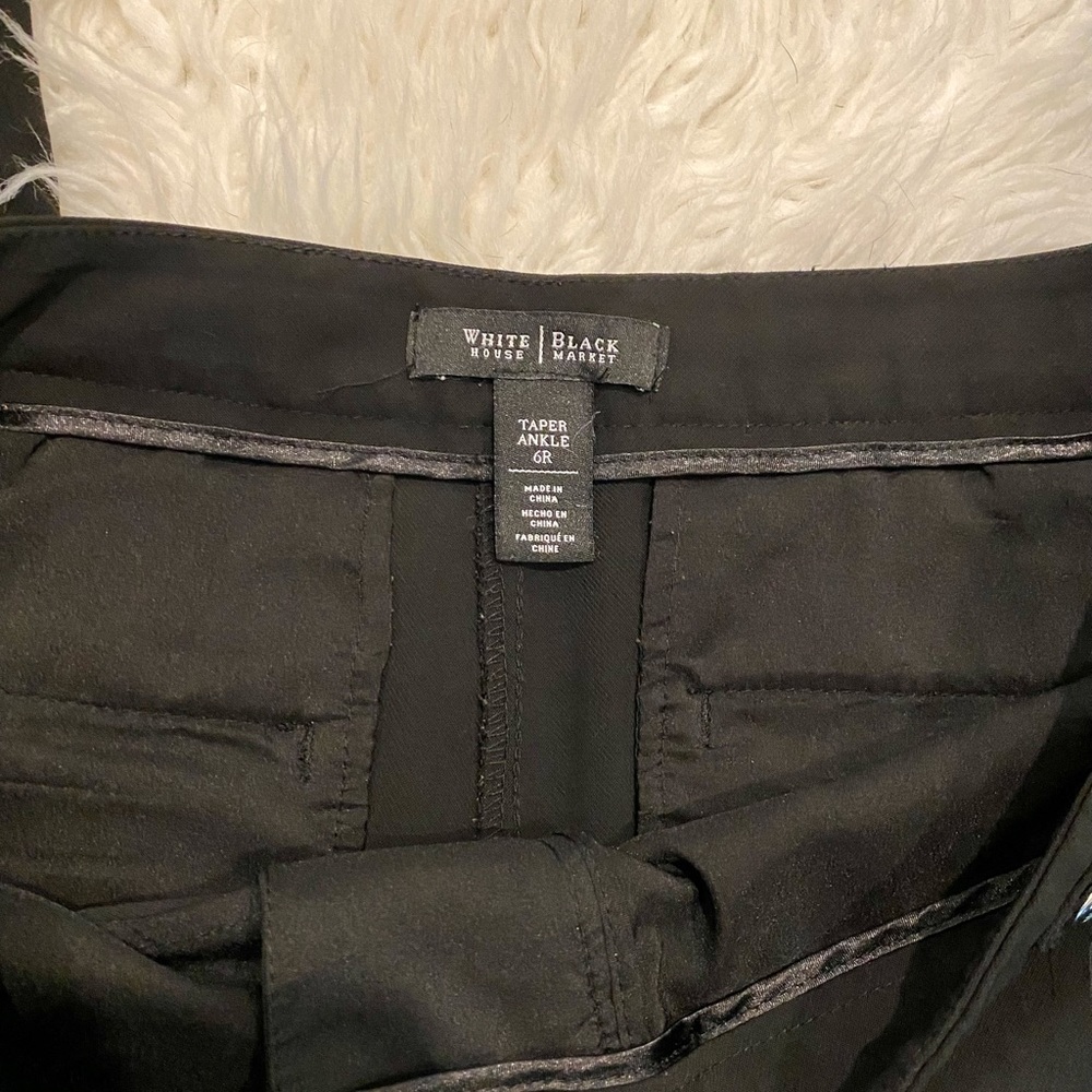 WHBM Taper Ankle Pants Size 6R in Black - Picture 9 of 12